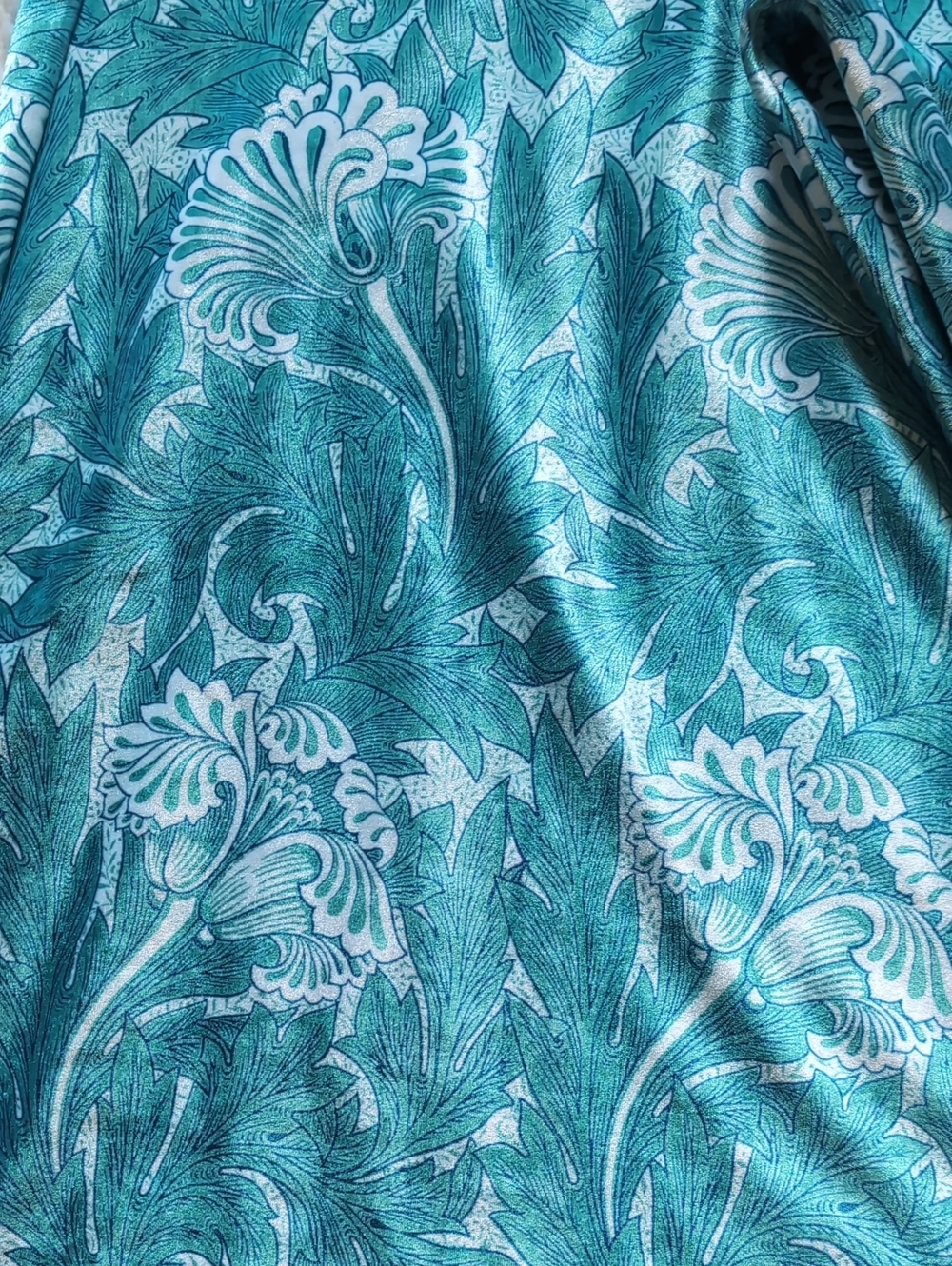 Blackmilk Tulips Aqua Velvet Floral Wide Culotte Original Sample Pants XS - Picture 7 of 15